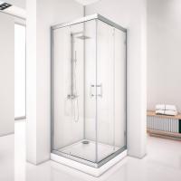 Душевой угол Aquanet Alfa Cube 168416 квадратная   стекла прозрачные, профиль хром