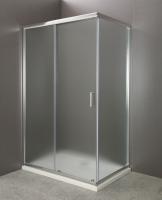 Душевой угол BelBagno Uno UNO-AH-1-110/80-P-Cr прямоугольный 110x80 стекла рифленые, профиль хром
