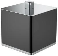 Стакан для ватных дисков Boheme  10964-B-CR Black&Chrome