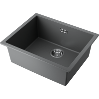 Кухонная мойка прямоугольная Omoikiri Yamakawa 4993433 встраиваемая сверху серый