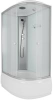 Душевая кабина с крышей Niagara Eco NG-7310-14L асимметричная  120x80 стекла матовые, профиль матовый хром