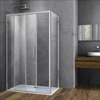 Душевой угол Vincea Soft VSR-3SO9011CL прямоугольный 110x90 стекла прозрачные, профиль хром