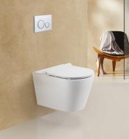 Унитаз подвесной BelBagno Flay-R BB053CHR Rimless фаянс белый