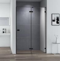 Душевая дверь распашная Cezares  BELLAGIO-B-12-100-C-NERO 100 см стекла прозрачные профиль черный матовый