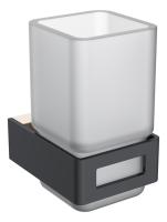 Стакан для зубных щеток Boheme Q 10944-G-B Gold&Black