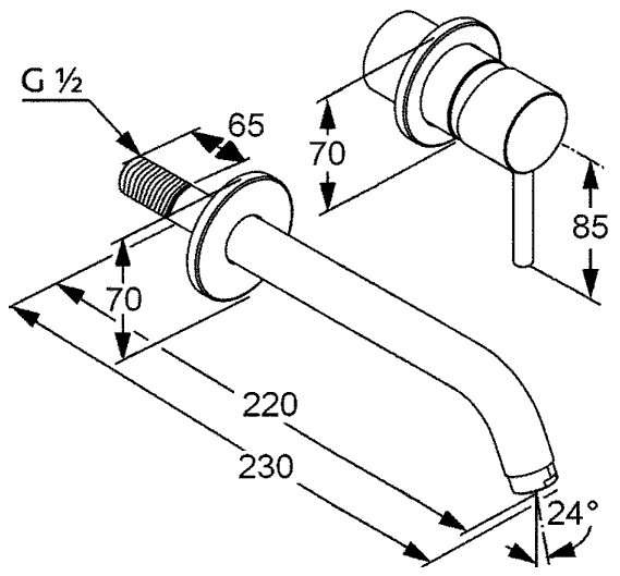 Смеситель для раковины Kludi Bozz 382453976 черный