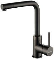 Смеситель для кухни Paulmark Honner Ho212018-GM без подключения к фильтру воронёная сталь