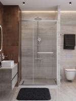 Душевая дверь складная Cezares Lux LUX-B-FS-11-130-C-CR 130 см стекла прозрачные профиль хром