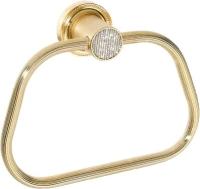 Полотенцедержатель-кольцо Boheme Royal Cristal 10925-G настенный золото