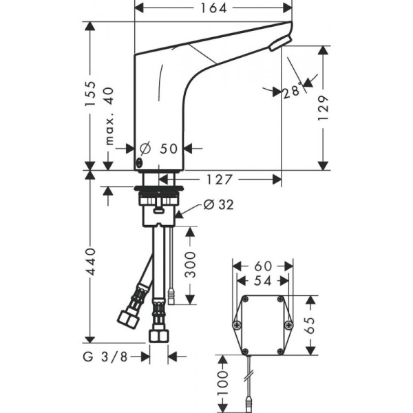 Смеситель для раковины Hansgrohe Focus 31173000 хром