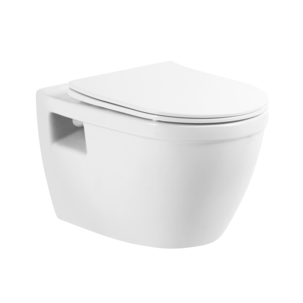 Унитаз подвесной BelBagno Loto BB070CHR/SC Rimless фаянс белый