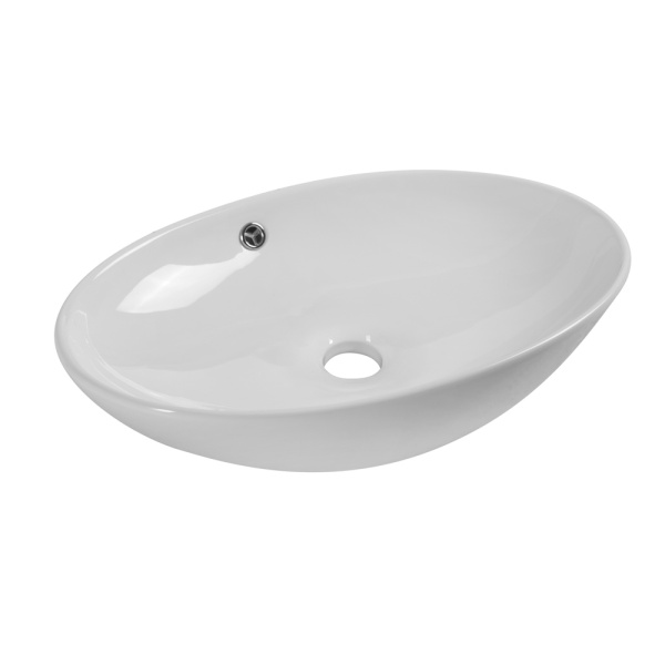 Раковина накладная овальная BelBagno  BB1104 фаянс цвет белый