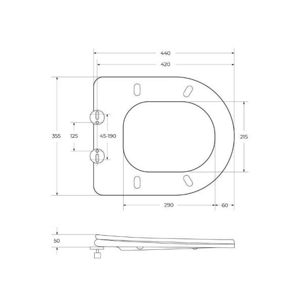 Крышка-сиденье BelBagno Steam BB130SC цвет белый