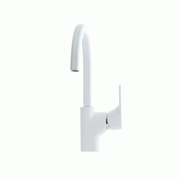 Смеситель для кухни D&K Berlin DA1432426 без подключения к фильтру белый