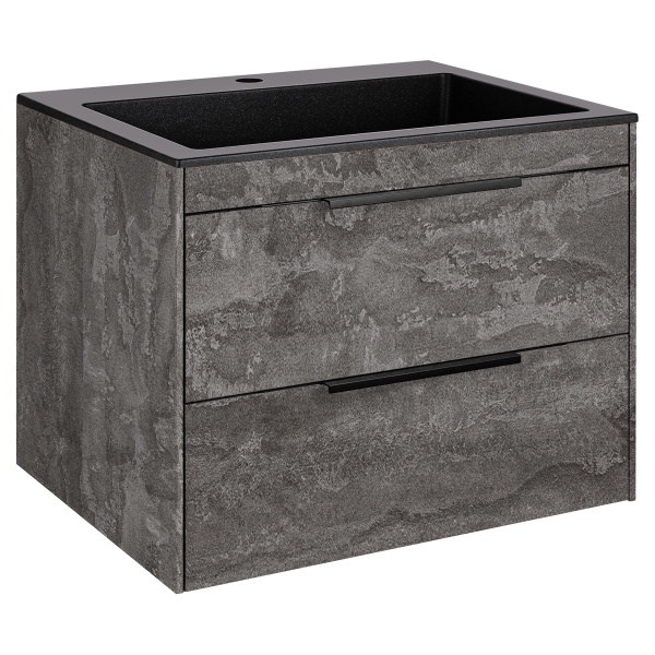 Тумба  подвесная Vincea Chiara 2D VMC-2C2600GS 60 см  2 ящика цвет G.Stone 