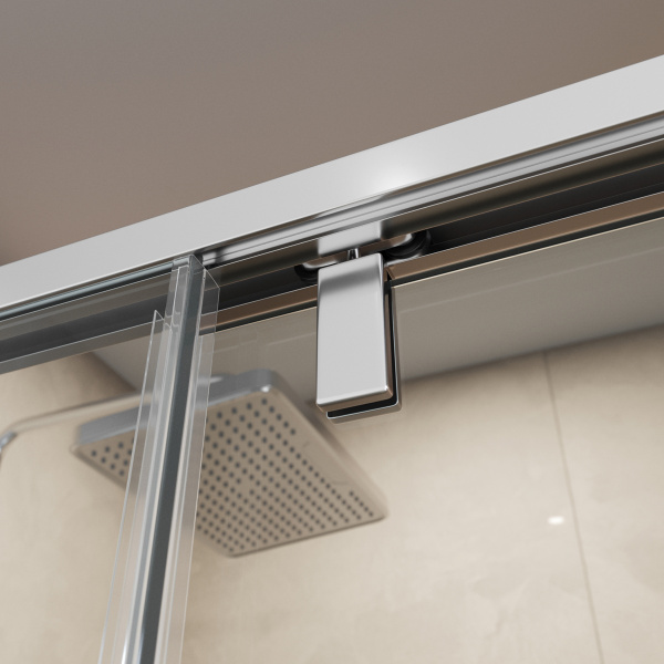 Душевая дверь BelBagno Soft Close-1 SOFT_CLOSE-1-BF-1-110-C-Cr 110 см стекла прозрачные, профиль хром