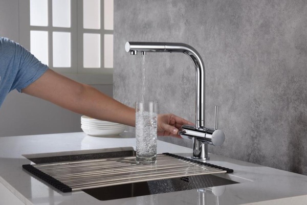 Смеситель для кухни Timo Saona 2356/00FL с подключением к фильтру хром