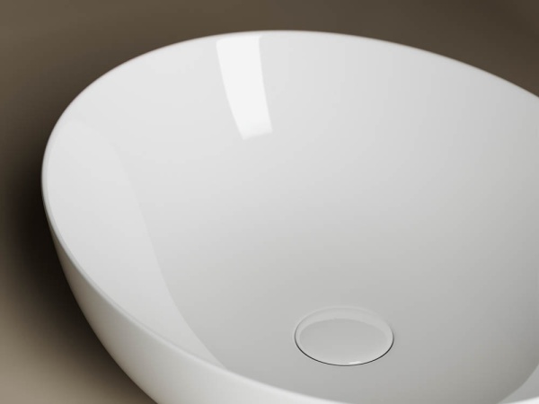 Раковина накладная овальная Ceramica Nova Element CN6017 фарфор цвет белый