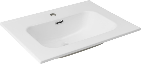 Раковина мебельная прямоугольная Aquanet Flat 00330429 керамика цвет белый матовый