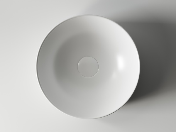 Раковина накладная круглая Ceramica Nova Element CN6006 фарфор цвет белый матовый