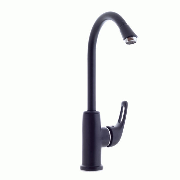 Смеситель для кухни D&K Rhein DA1372425 без подключения к фильтру черный