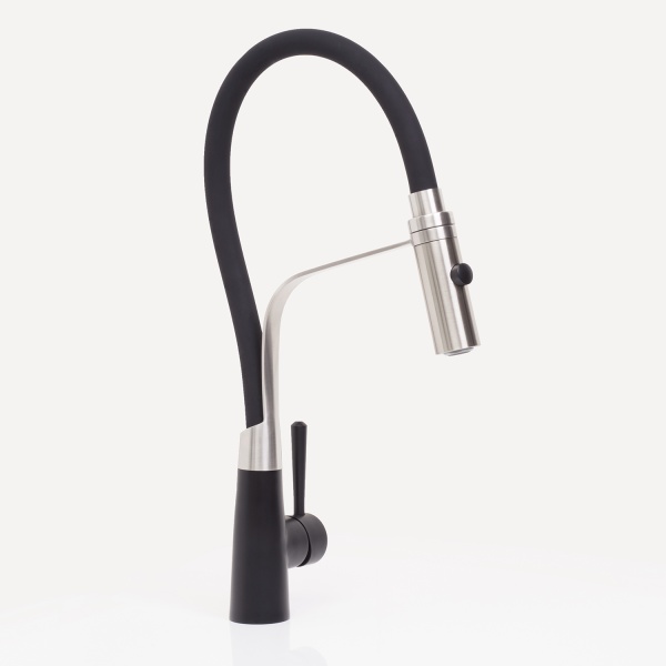 Смеситель для кухни Wasserkraft  A8417 без подключения к фильтру черный/хром