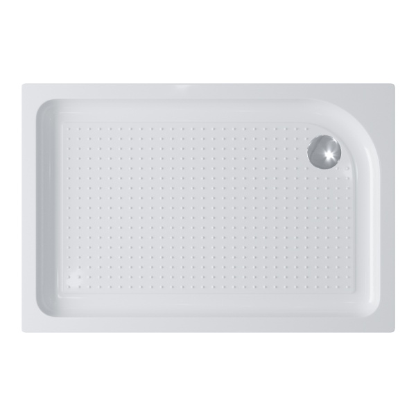 Душевой поддон низкий BelBagno  TRAY-BB-AH-100/80-15-W-R прямоугольный акрил 100x80 белый