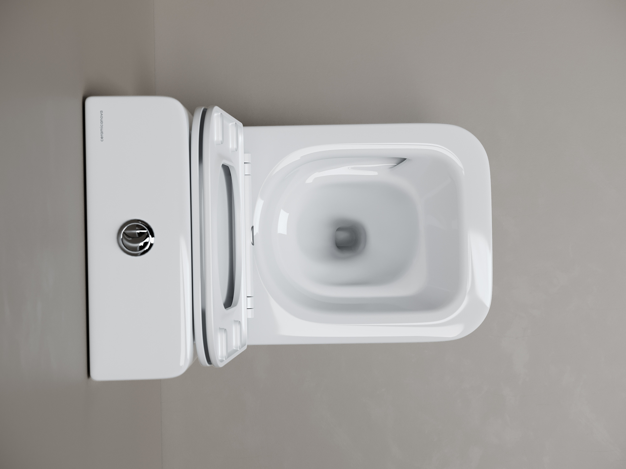 Унитаз напольный Ceramica Nova Cubic CN1803T Tornado фарфор белый