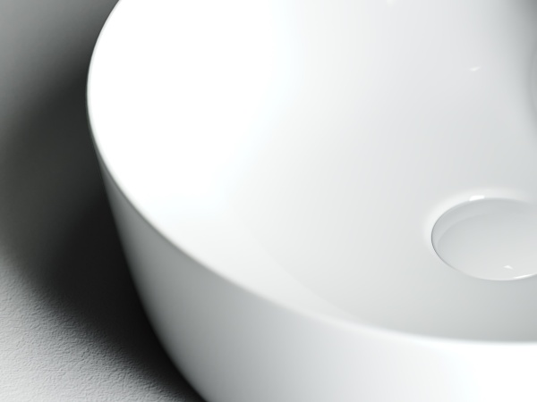Раковина накладная круглая Ceramica Nova Element CN6014 фарфор цвет белый