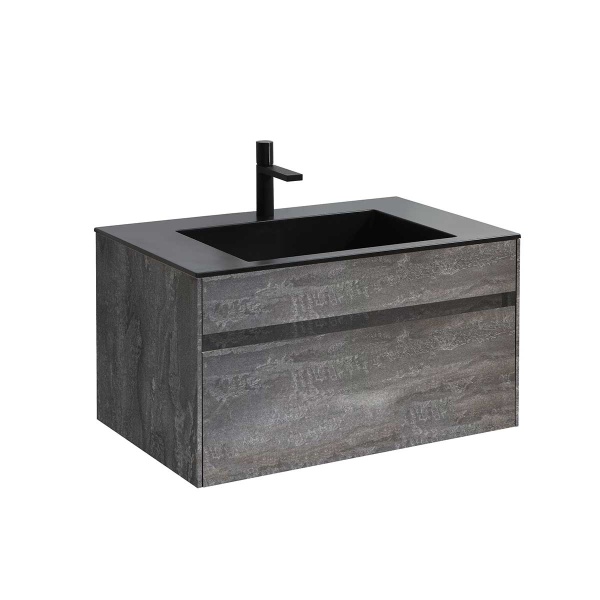 Тумба  подвесная Vincea Chiara VMC-2C800GS 80 см  1 ящик цвет G.Stone 