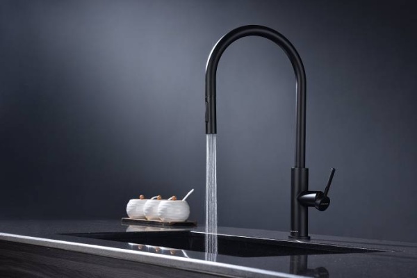 Смеситель для кухни Paulmark Senso Se215180-AN без подключения к фильтру антрацит