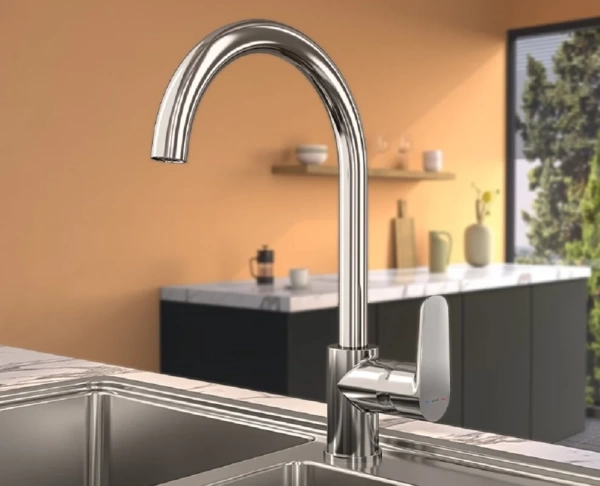 Смеситель для кухни VitrA Flow Soft A43419EXP без подключения к фильтру хром