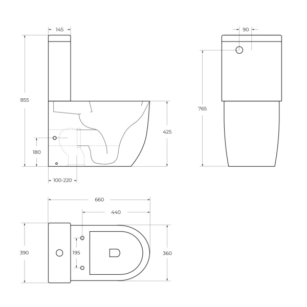 Чаша напольного унитаза BelBagno Sfera-R BB2141CPR/SC цвет белый