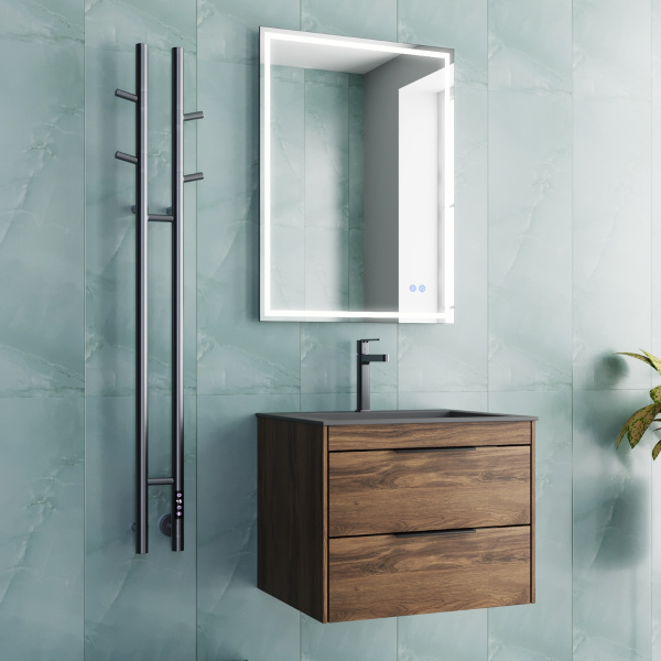 Полотенцесушитель электрический Vincea  П2  25х130 VTD-1D2GE графит