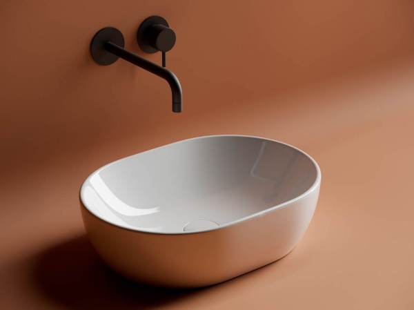 Раковина накладная овальная Ceramica Nova Element CN6019 фарфор цвет белый