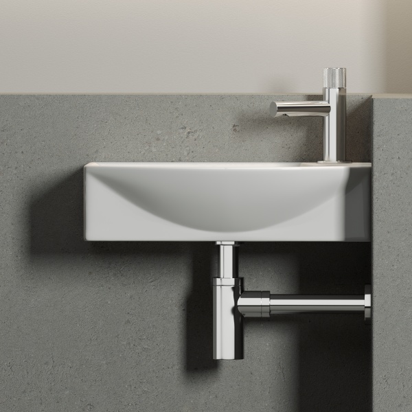 Раковина подвесная прямоугольная Ceramica Nova Element CN6038L фарфор цвет белый