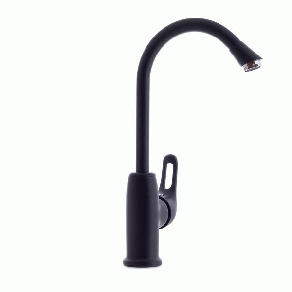 Смеситель для кухни D&K Rhein DA1372420 без подключения к фильтру антрацит