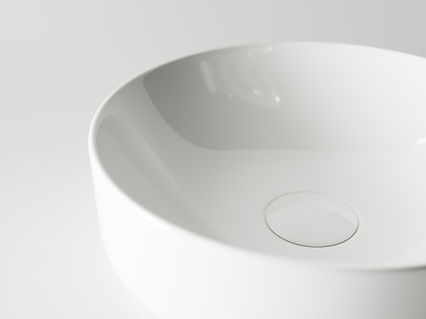 Раковина накладная круглая Ceramica Nova Element CN6005 фарфор цвет белый