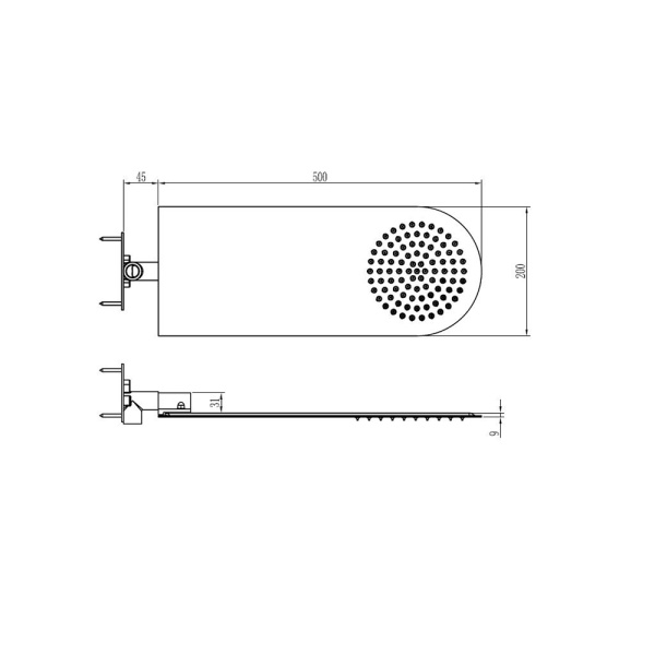 Душевая система со смесителем RGW Shower Panels 50140801-01 монтаж встраиваемый в стену без термостата хром