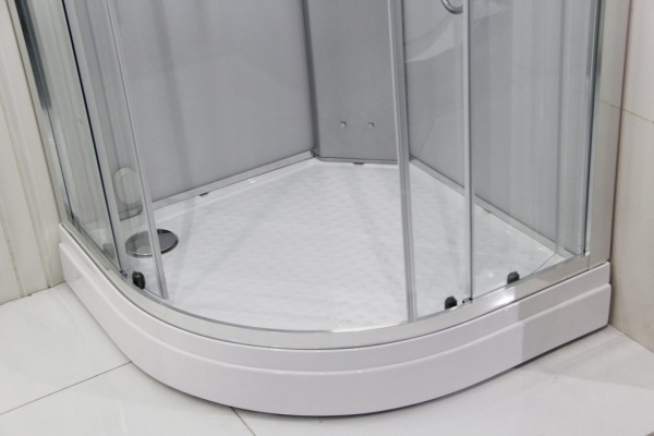 Душевая кабина с крышей Orans Basic+ SR-86150S четверть круга  90x90 стекла прозрачные, профиль белый