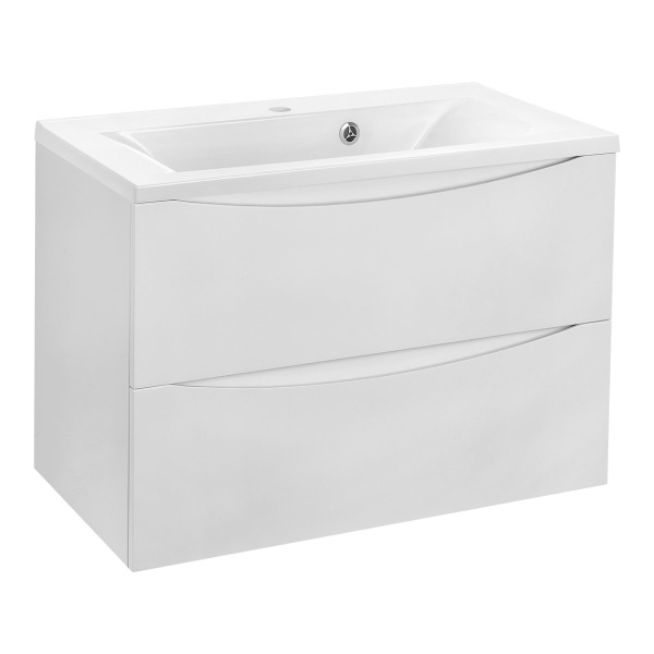 Тумба  подвесная Vincea Mia VMC-2MA800GW 80 см  2 ящика цвет G.White 