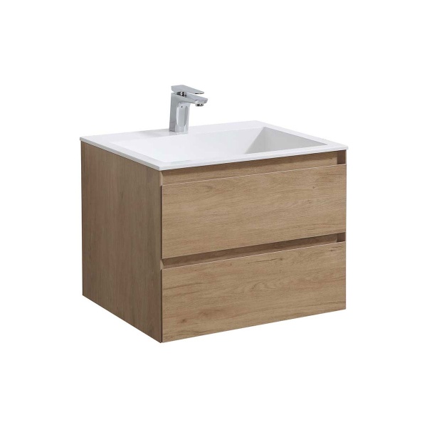 Тумба  подвесная Vincea Luka VMC-2L600NO 60 см  2 ящика цвет N.Oak 