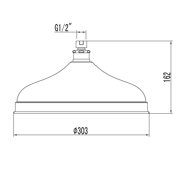 Верхний душ Lemark  LM9830C хром 