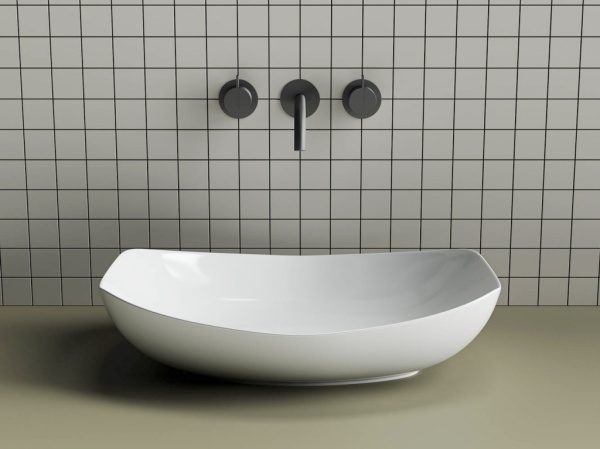 Раковина накладная овальная Ceramica Nova Element CN5016 фарфор цвет белый