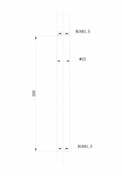Удлинитель для душевой системы Bravat  P75117CP-RUS хром 