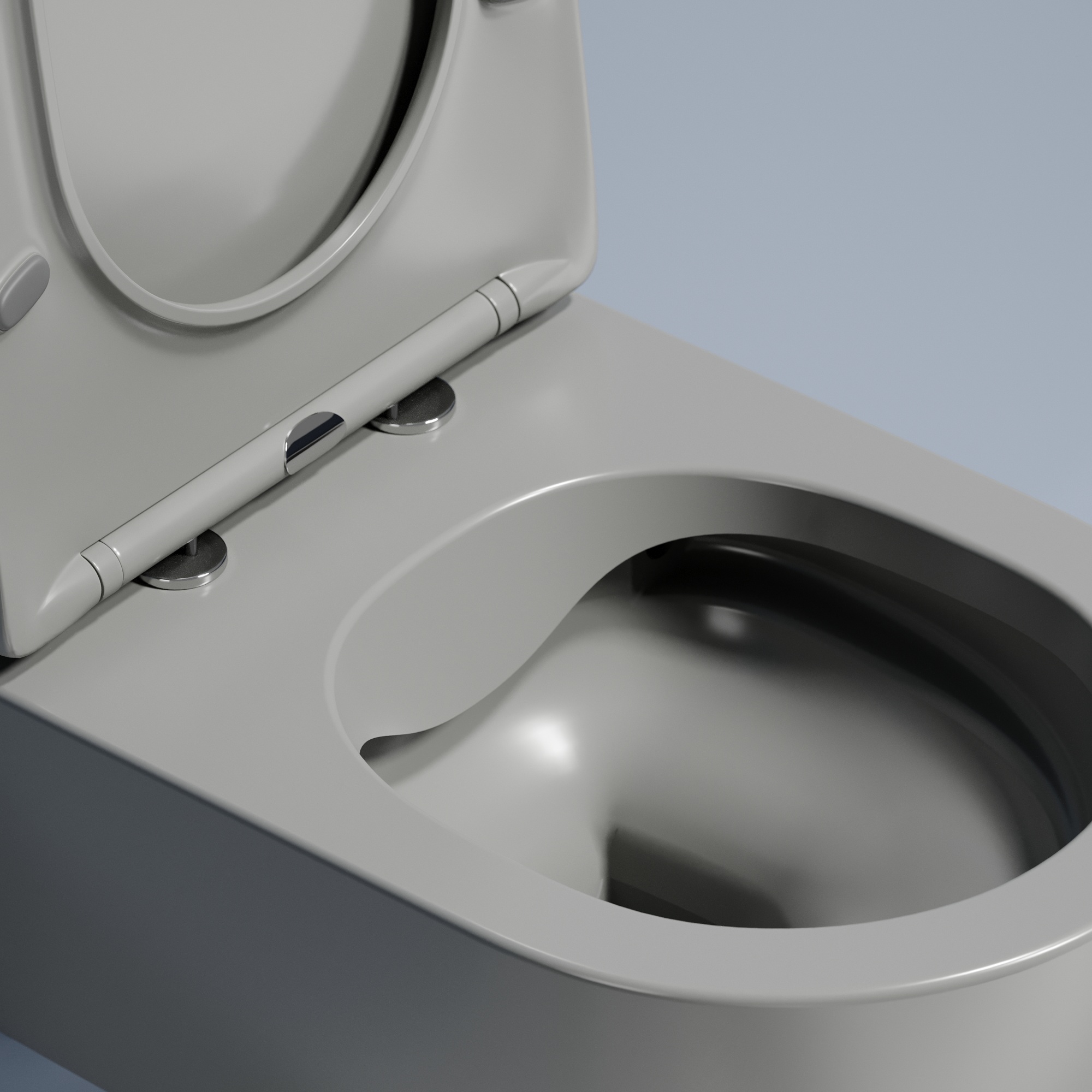 Унитаз подвесной Ceramica Nova Modena CN6063MH Rimless фарфор серый матовый