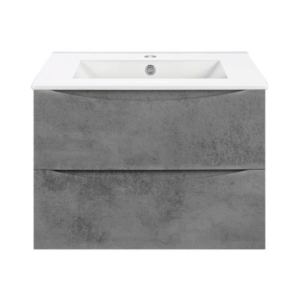 Тумба  подвесная Vincea Mia VMC-2MC600BT 60 см  2 ящика цвет Beton 