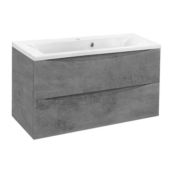 Тумба  подвесная Vincea Mia VMC-2MA900BT 90 см  2 ящика цвет Beton 