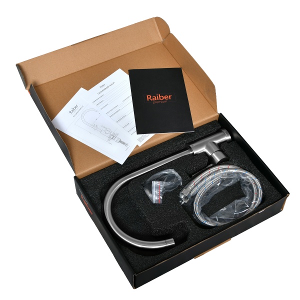 Смеситель для кухни Raiber Graceful RP-012 без подключения к фильтру хром