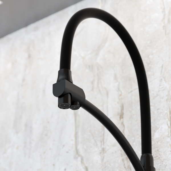 Смеситель для кухни Sancos Eri SC4001MB с подключением к фильтру матовый черный